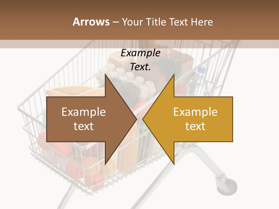 Vegetables Retail Trolley PowerPoint Template