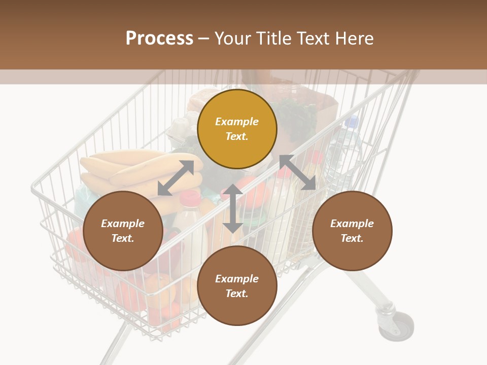 Vegetables Retail Trolley PowerPoint Template