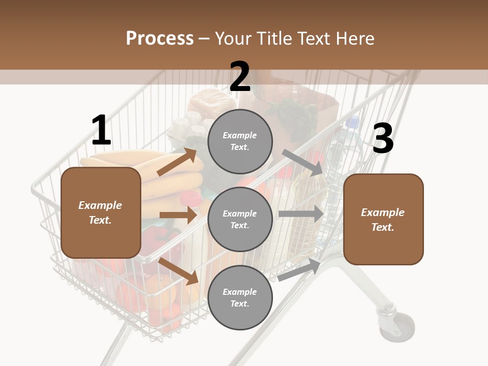 Vegetables Retail Trolley PowerPoint Template