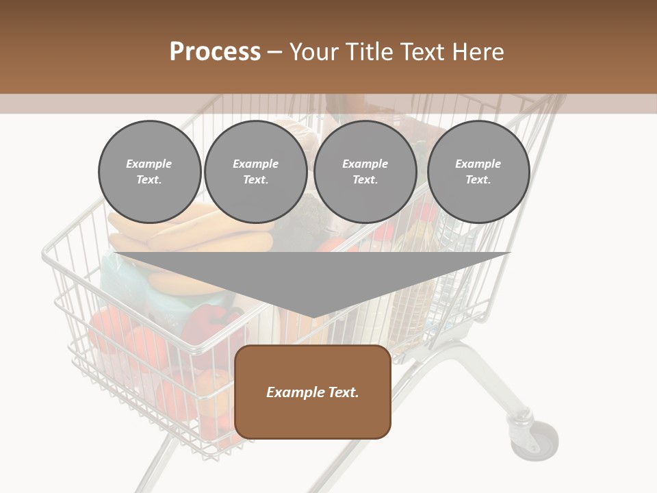 Vegetables Retail Trolley PowerPoint Template