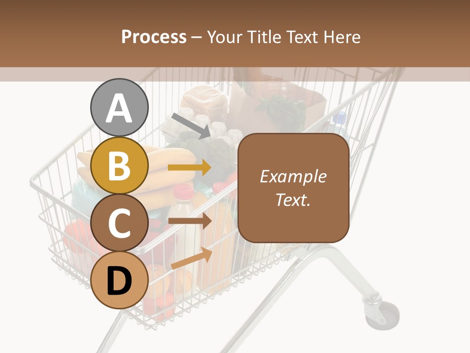 Vegetables Retail Trolley PowerPoint Template