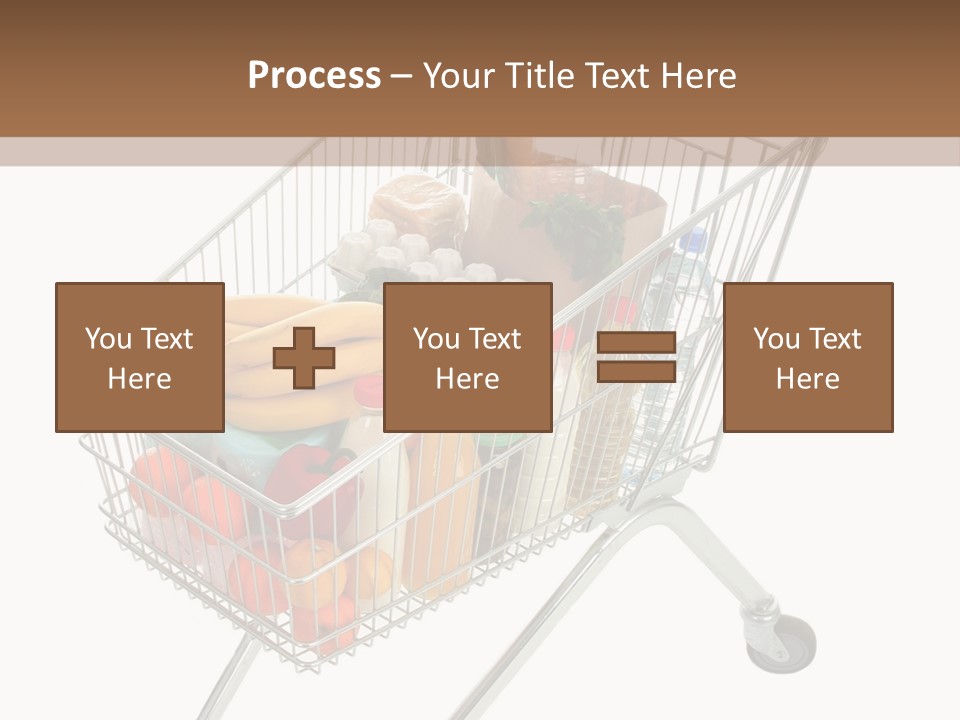Vegetables Retail Trolley PowerPoint Template