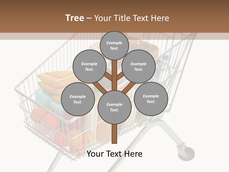 Vegetables Retail Trolley PowerPoint Template