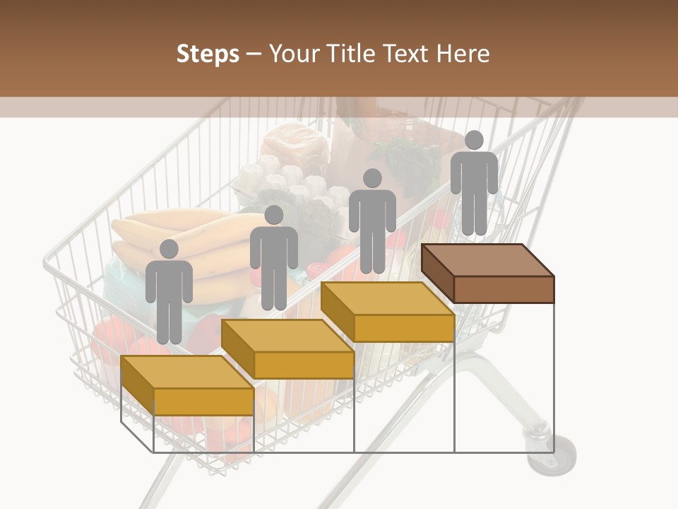 Vegetables Retail Trolley PowerPoint Template