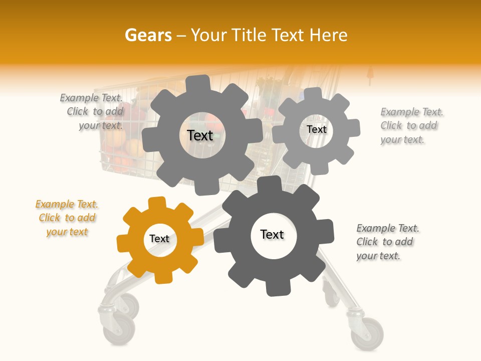Pushcart Shop Trolley PowerPoint Template