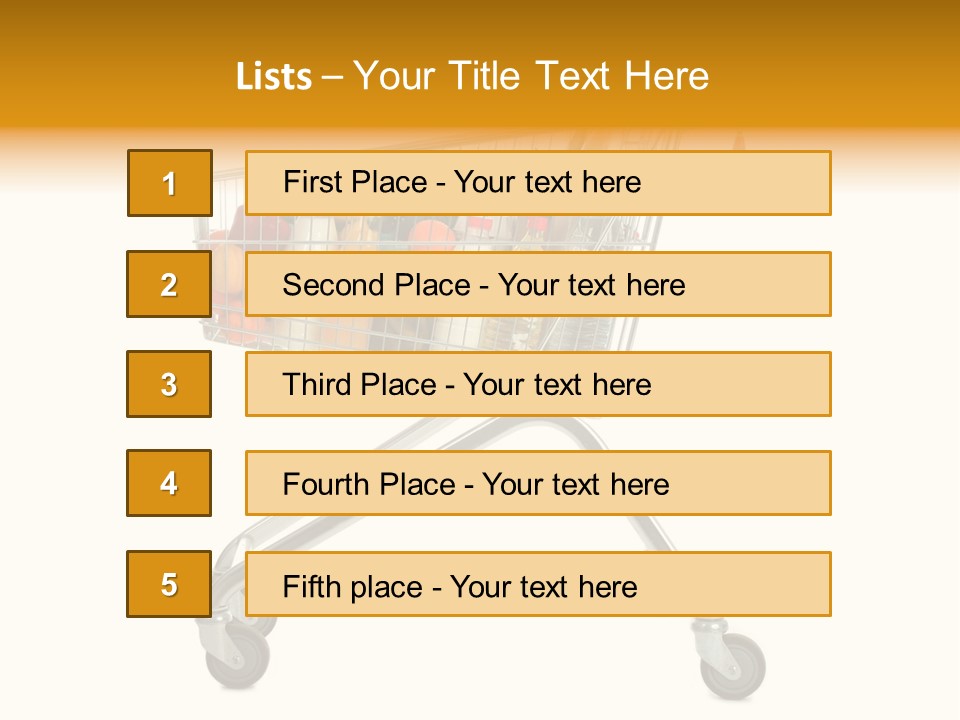 Pushcart Shop Trolley PowerPoint Template