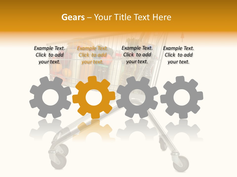 Pushcart Shop Trolley PowerPoint Template