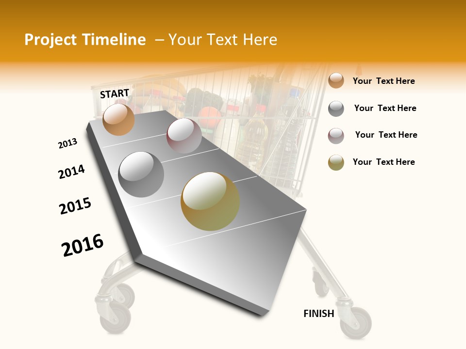 Pushcart Shop Trolley PowerPoint Template