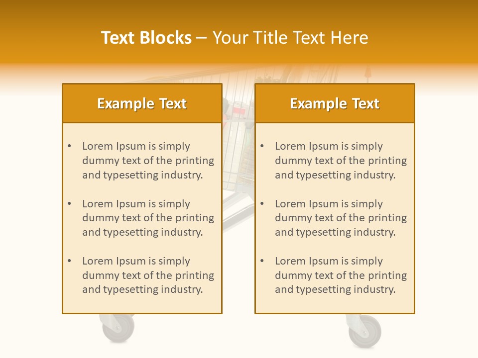 Pushcart Shop Trolley PowerPoint Template