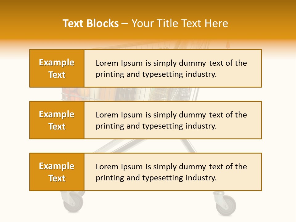 Pushcart Shop Trolley PowerPoint Template
