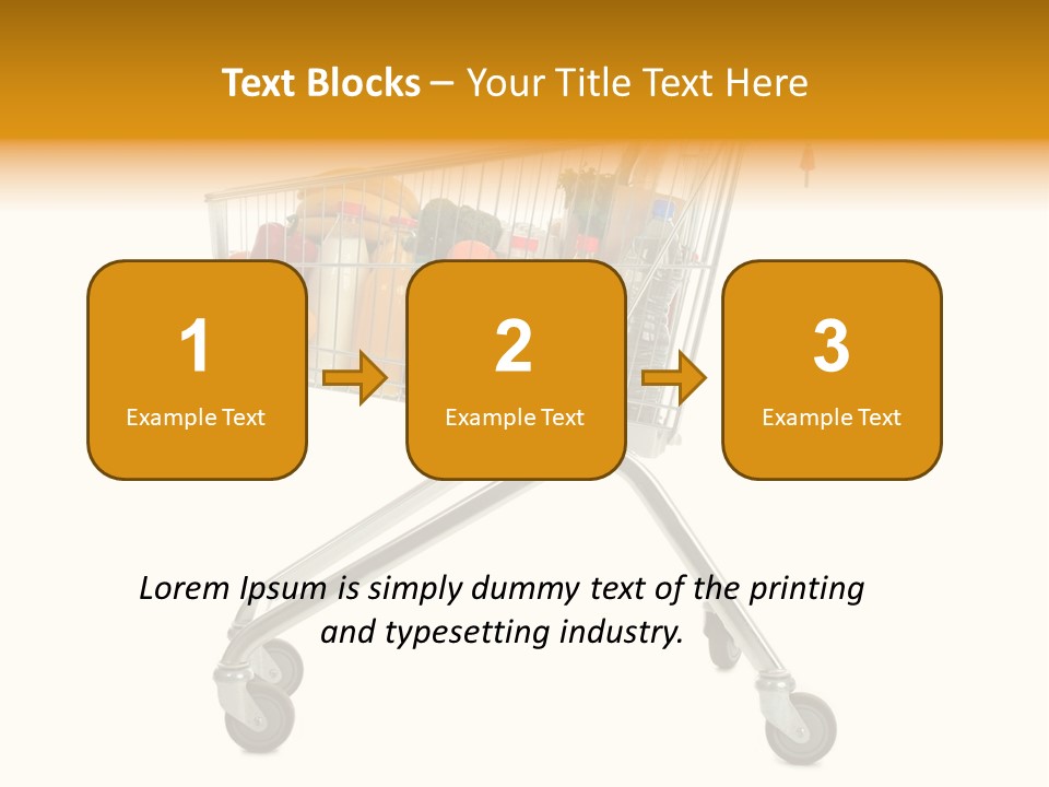 Pushcart Shop Trolley PowerPoint Template