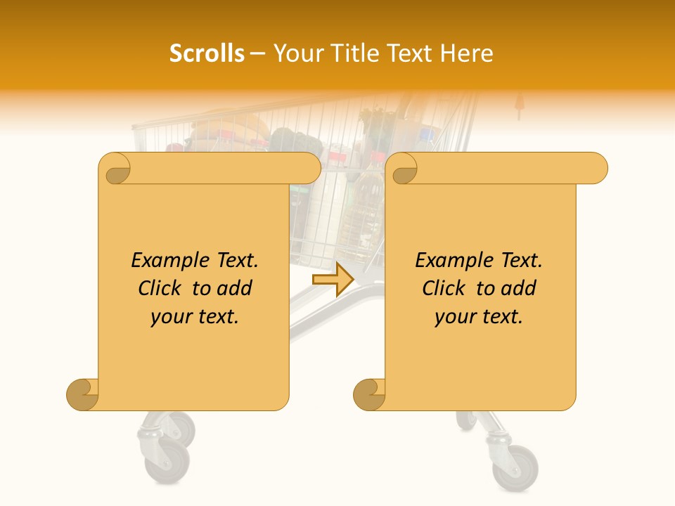 Pushcart Shop Trolley PowerPoint Template