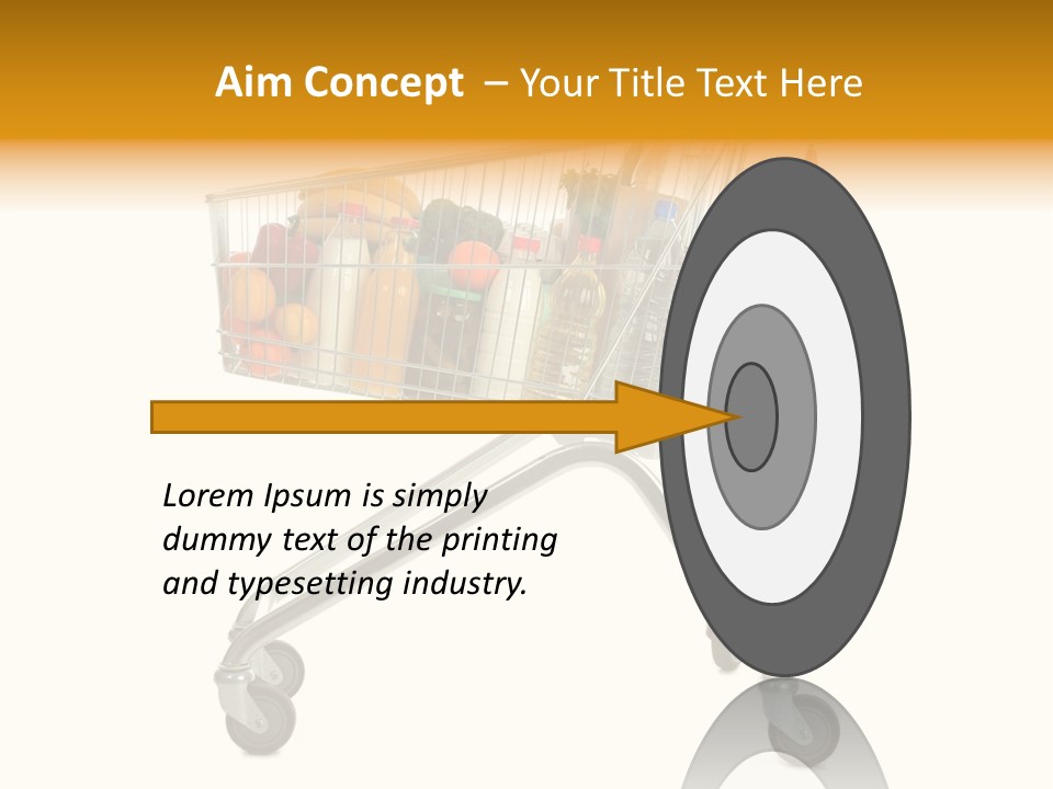 Pushcart Shop Trolley PowerPoint Template