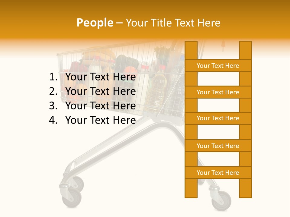 Pushcart Shop Trolley PowerPoint Template