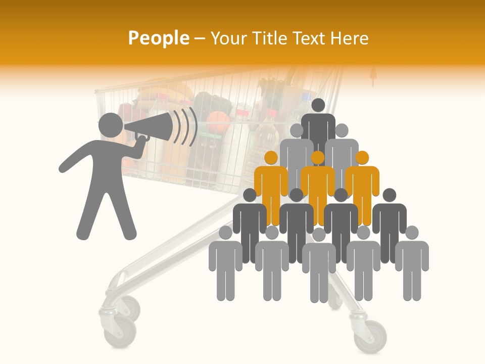 Pushcart Shop Trolley PowerPoint Template