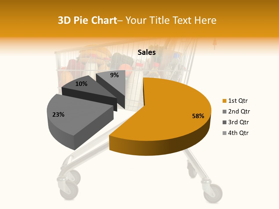 Pushcart Shop Trolley PowerPoint Template