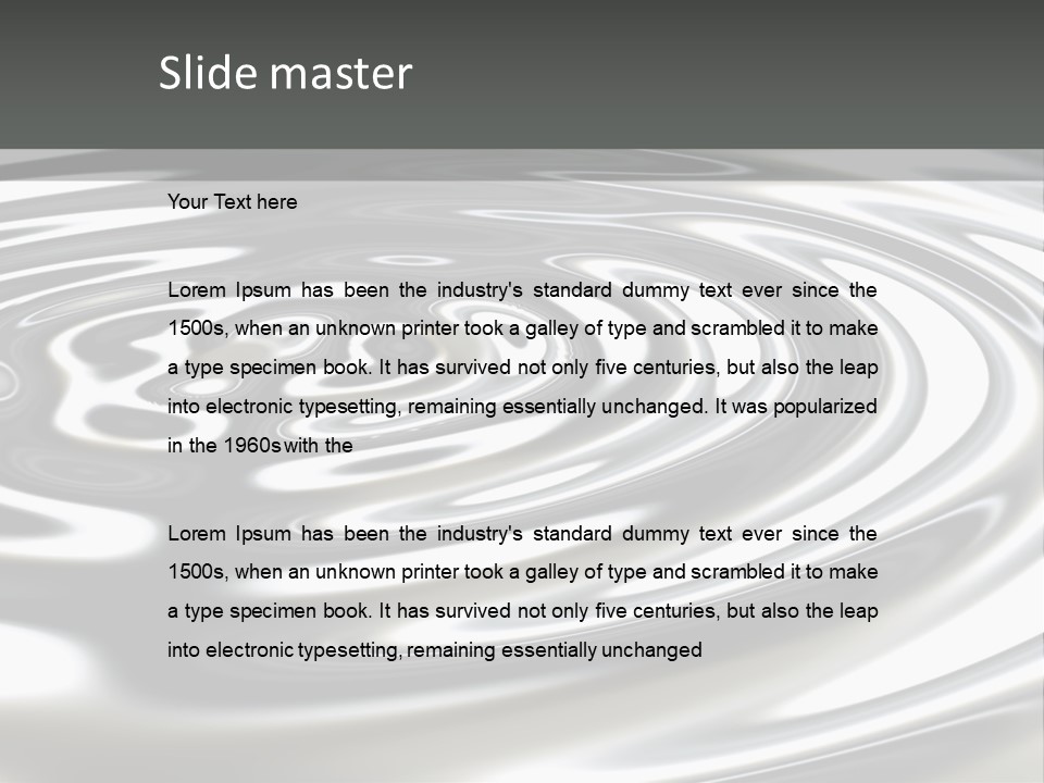 Reflection Fusion Shining PowerPoint Template