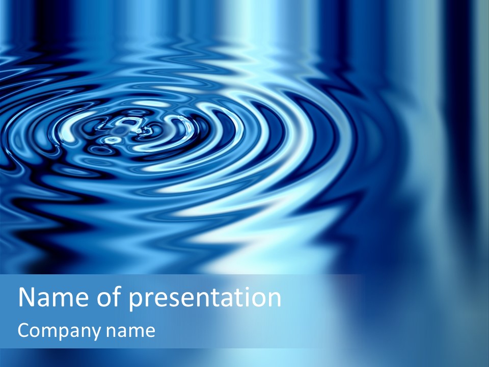 Digital Blue Purity PowerPoint Template