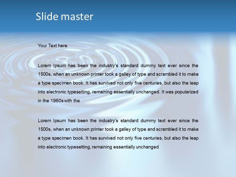 Digital Blue Purity PowerPoint Template