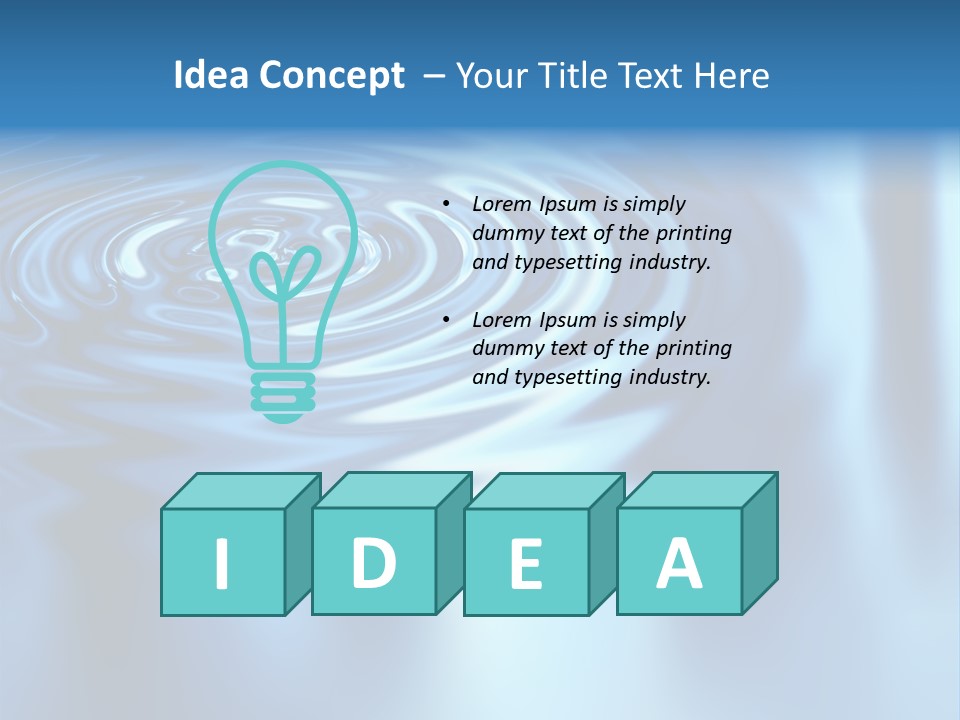 Digital Blue Purity PowerPoint Template