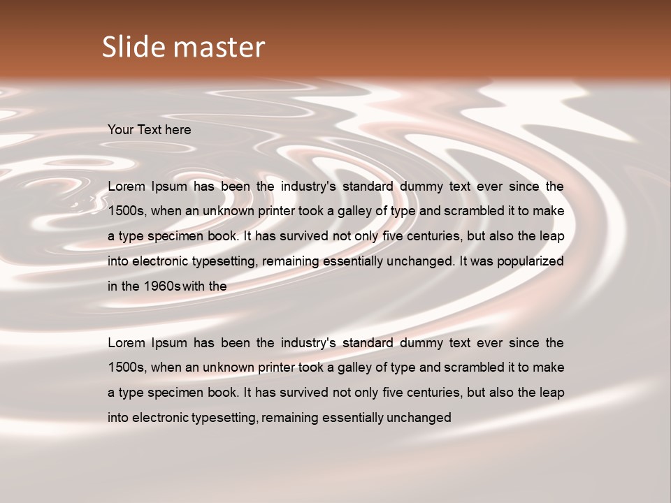 Natural Mask Lava PowerPoint Template