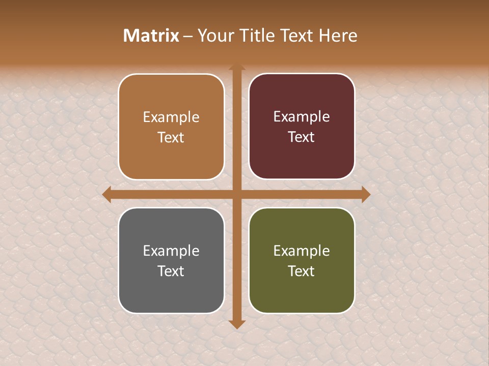 Wasser Snake Braun PowerPoint Template