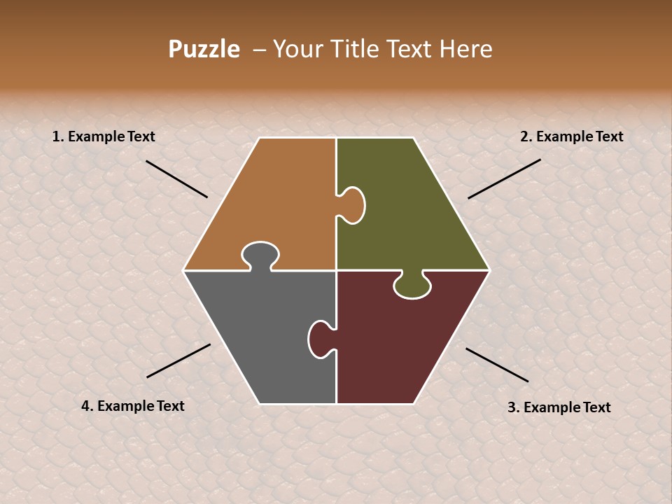 Wasser Snake Braun PowerPoint Template