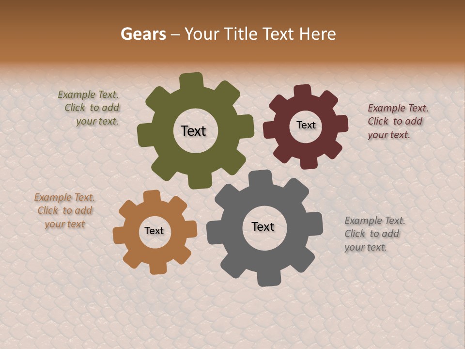 Wasser Snake Braun PowerPoint Template