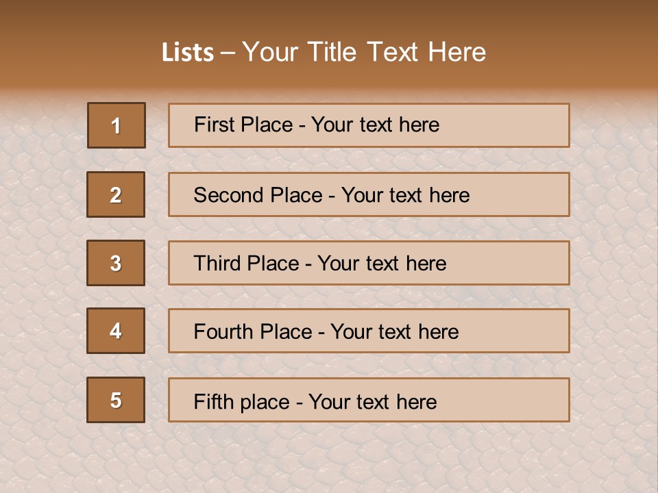 Wasser Snake Braun PowerPoint Template