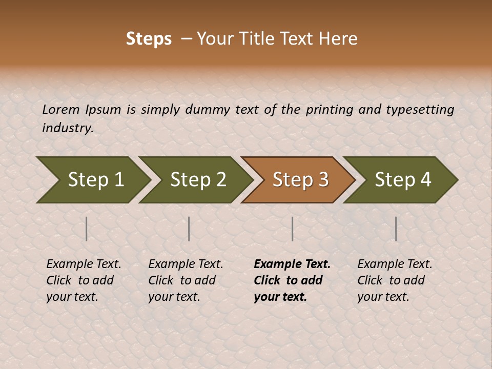 Wasser Snake Braun PowerPoint Template