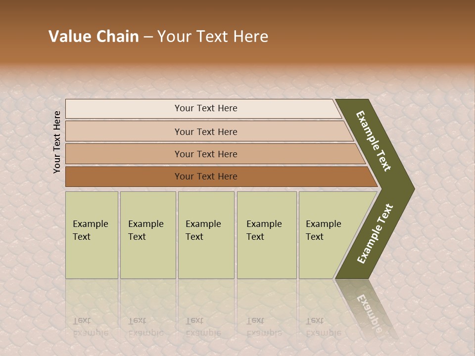 Wasser Snake Braun PowerPoint Template