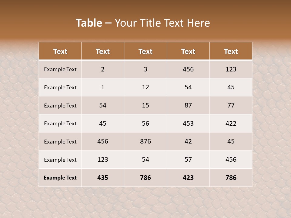 Wasser Snake Braun PowerPoint Template