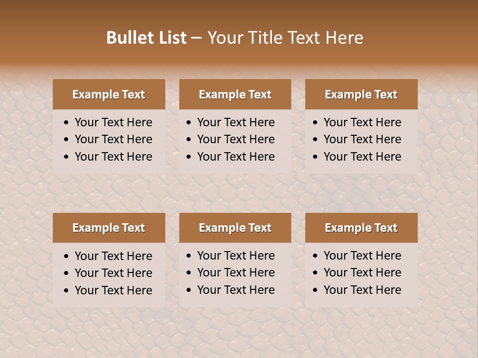 Wasser Snake Braun PowerPoint Template