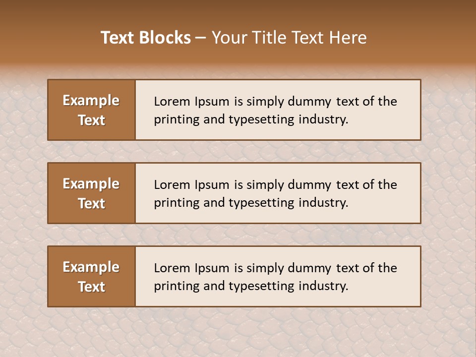 Wasser Snake Braun PowerPoint Template