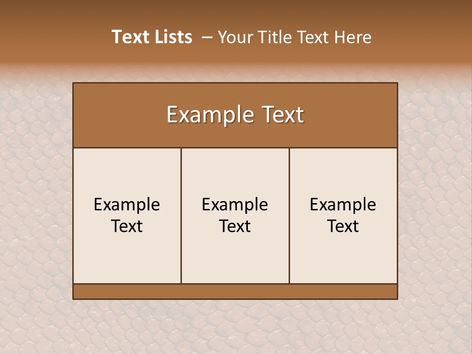 Wasser Snake Braun PowerPoint Template