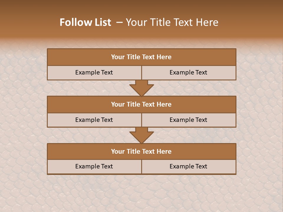 Wasser Snake Braun PowerPoint Template