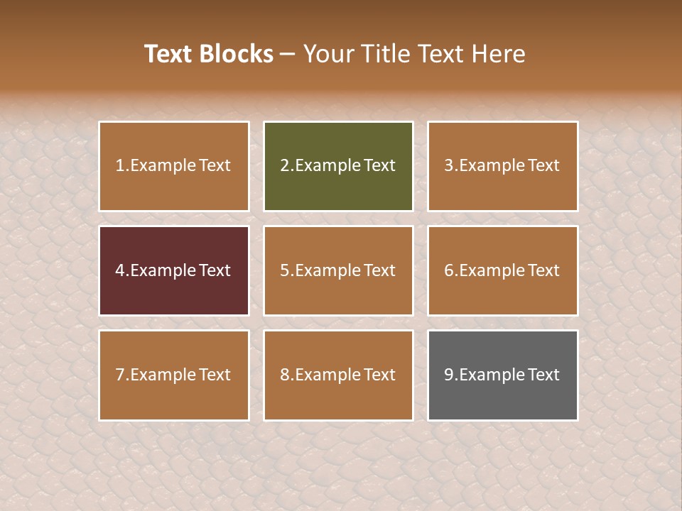 Wasser Snake Braun PowerPoint Template