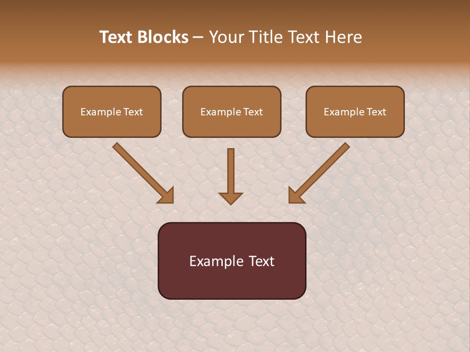 Wasser Snake Braun PowerPoint Template