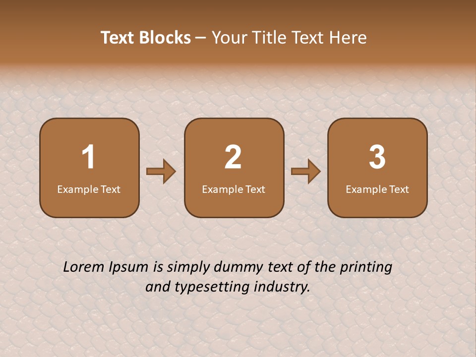 Wasser Snake Braun PowerPoint Template