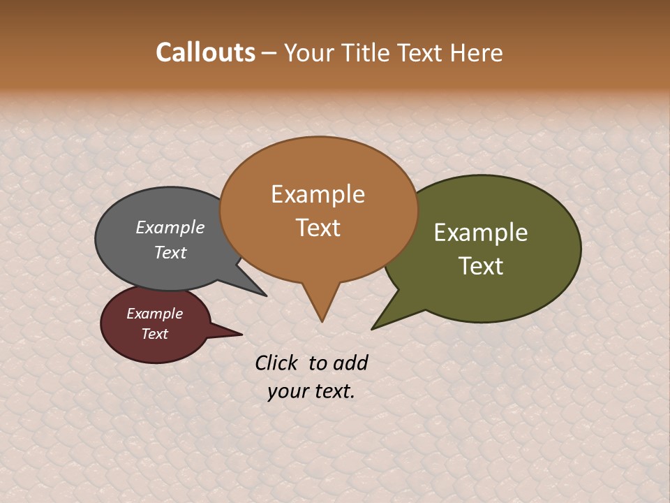 Wasser Snake Braun PowerPoint Template