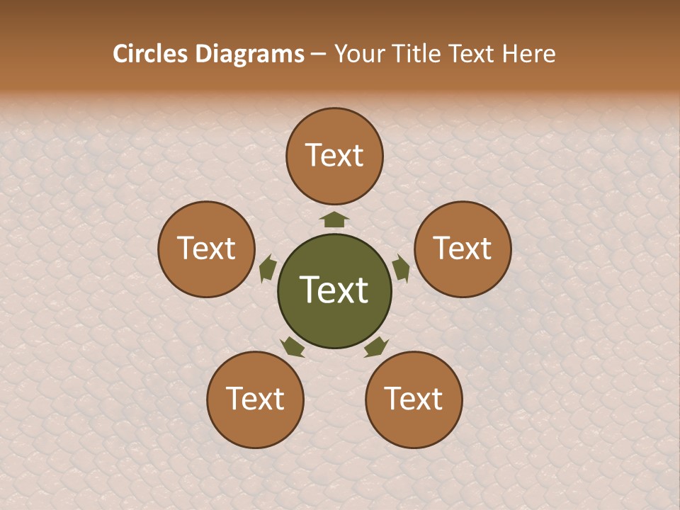 Wasser Snake Braun PowerPoint Template