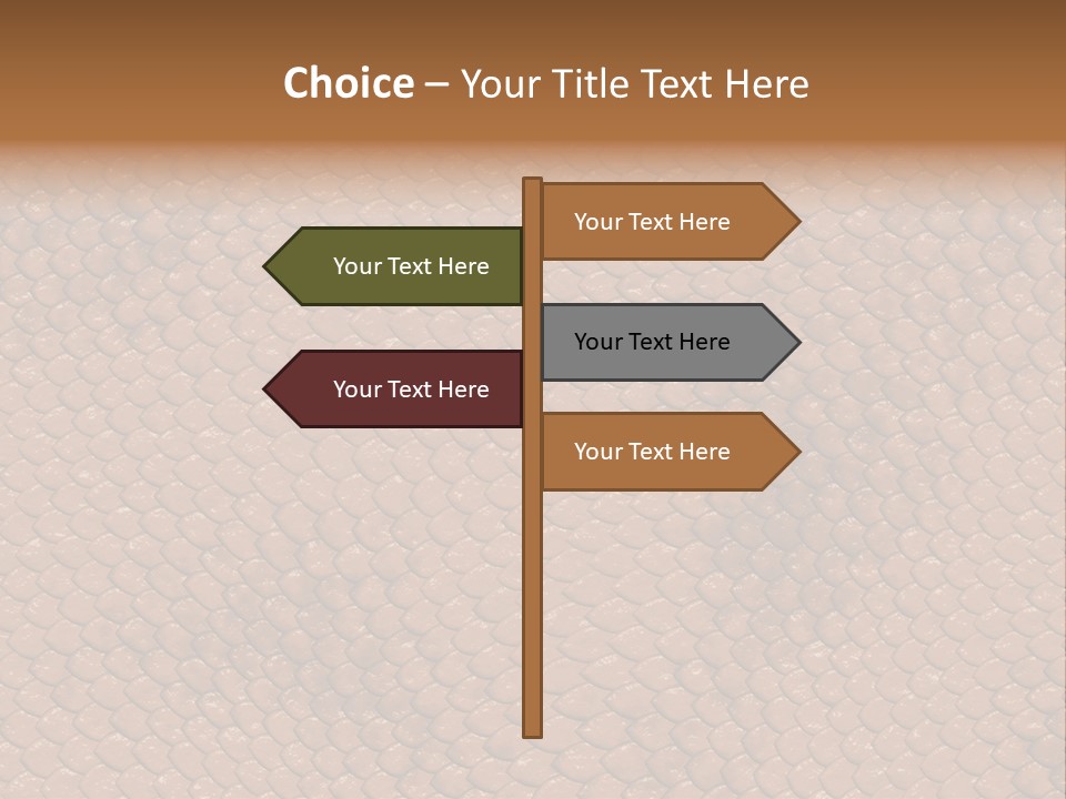 Wasser Snake Braun PowerPoint Template