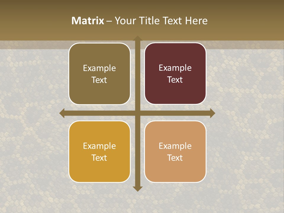 Skin Serpent Rattlesnake PowerPoint Template