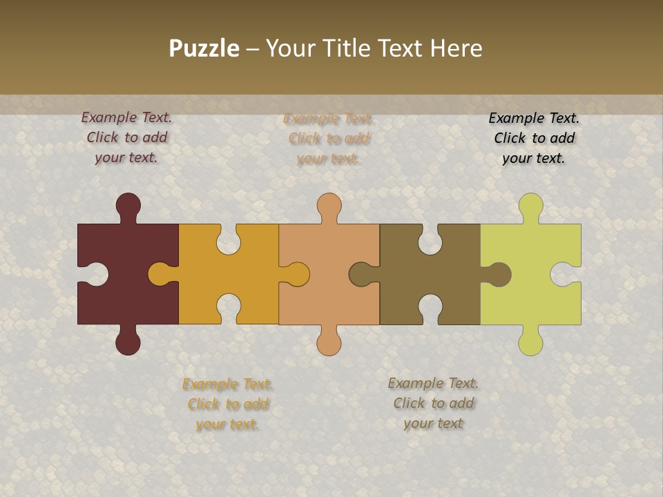 Skin Serpent Rattlesnake PowerPoint Template