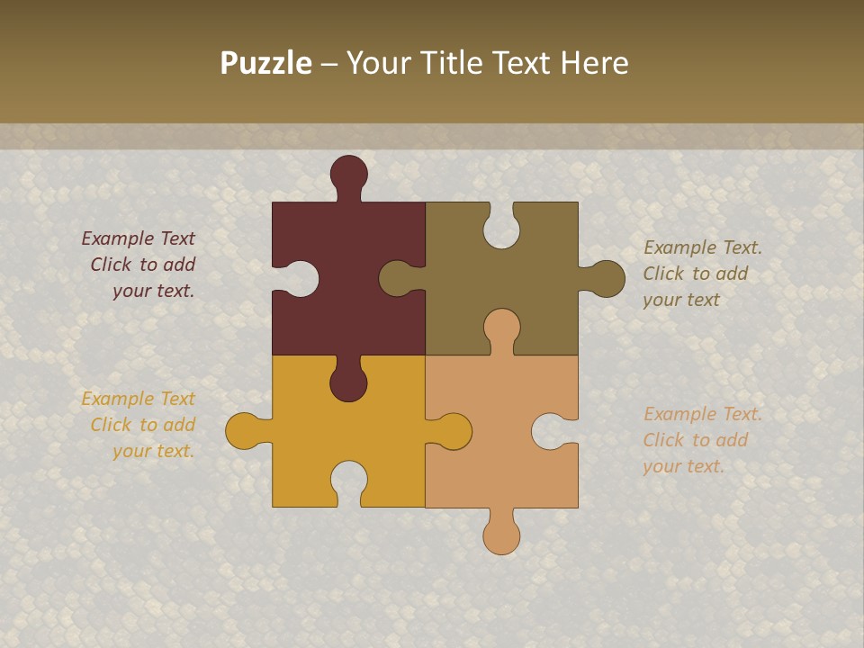 Skin Serpent Rattlesnake PowerPoint Template