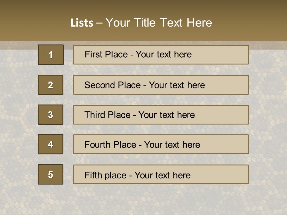 Skin Serpent Rattlesnake PowerPoint Template