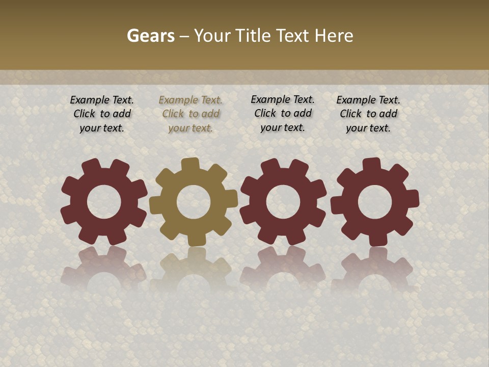 Skin Serpent Rattlesnake PowerPoint Template