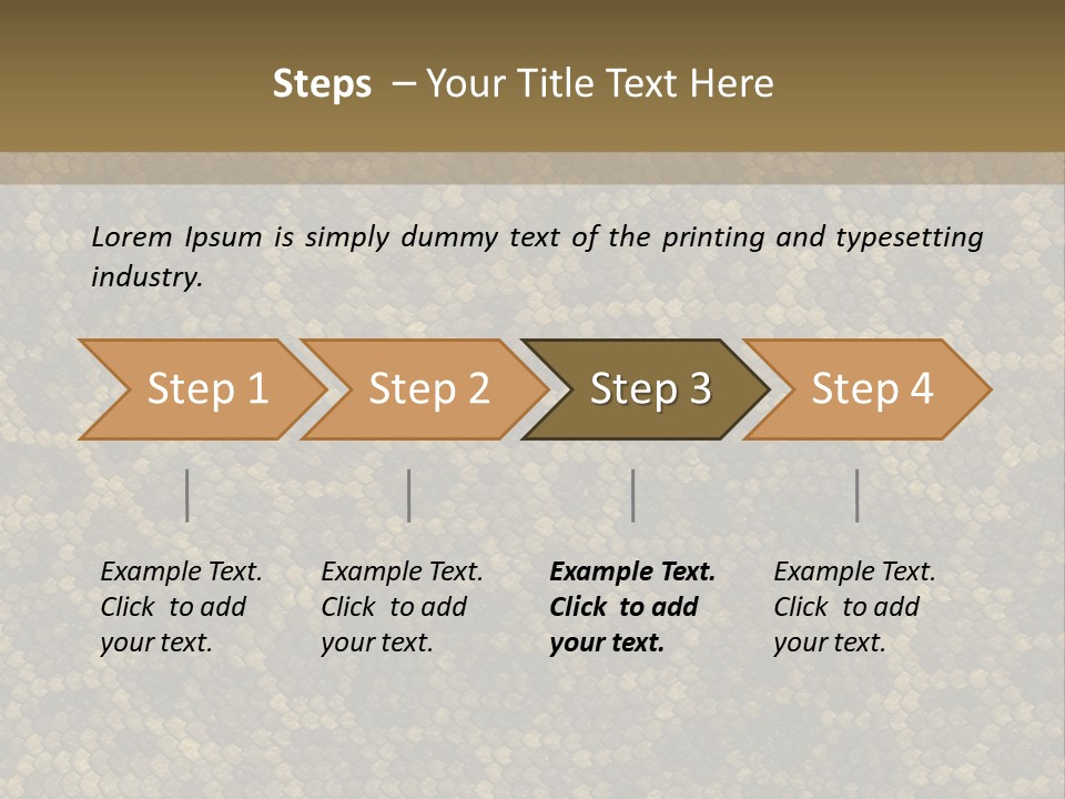 Skin Serpent Rattlesnake PowerPoint Template
