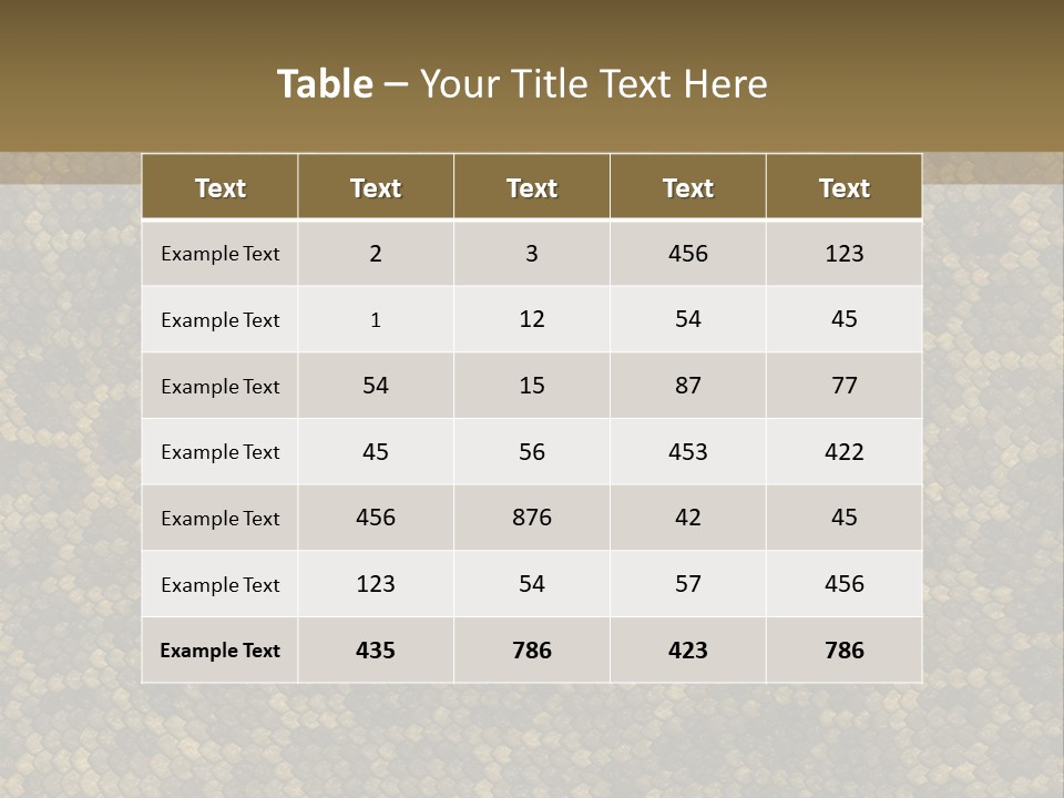 Skin Serpent Rattlesnake PowerPoint Template