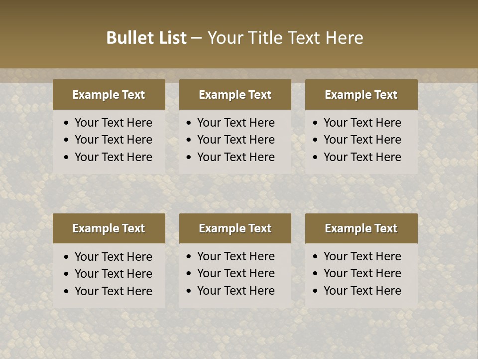 Skin Serpent Rattlesnake PowerPoint Template